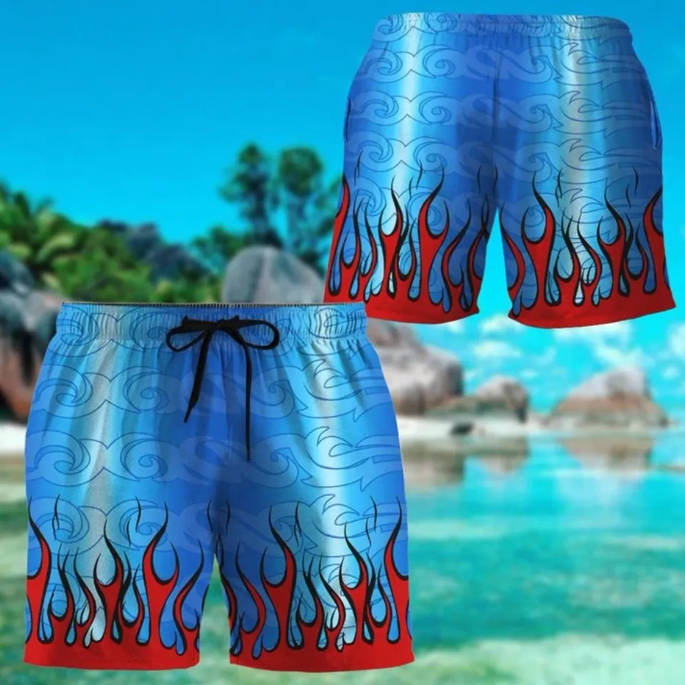 3D Drag Racing Custom Men Shorts