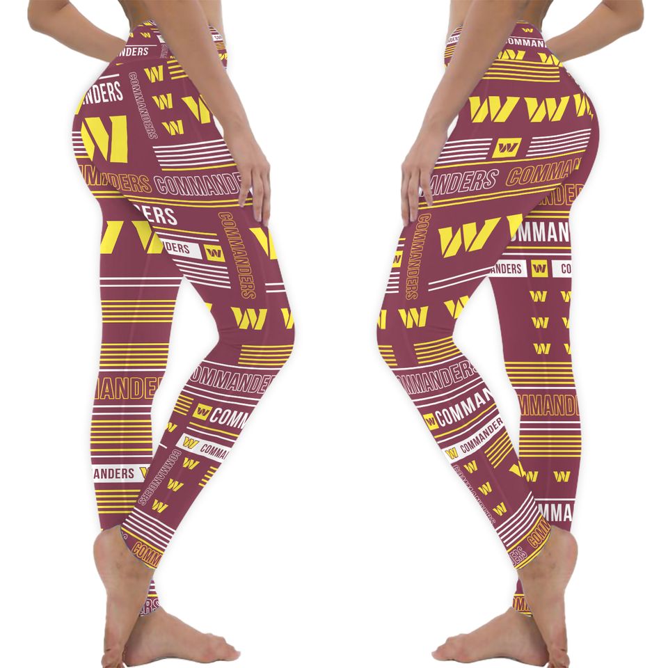Washington Commanders Football Leggings