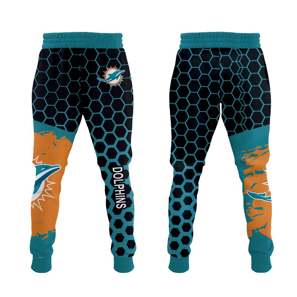 Miami Dolphins Men's Hoodie Jogger Sets, Sport Outfits