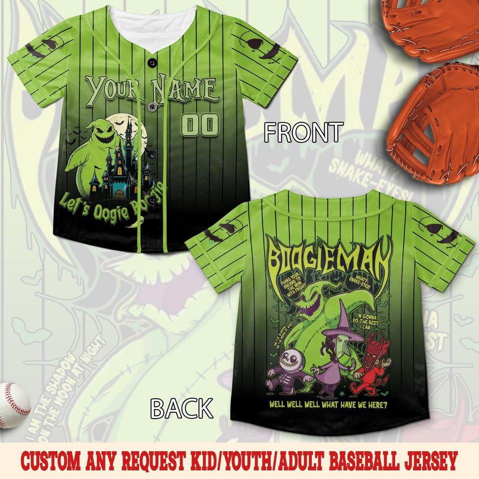 Personalized Oogie Boogie Baseball Jersey