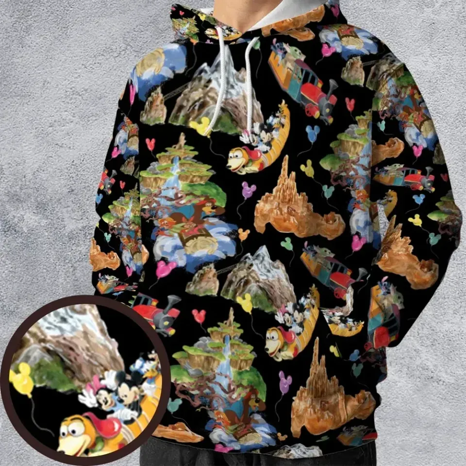 Mountain Magic Kingdom Parks All-over Print Hoodie