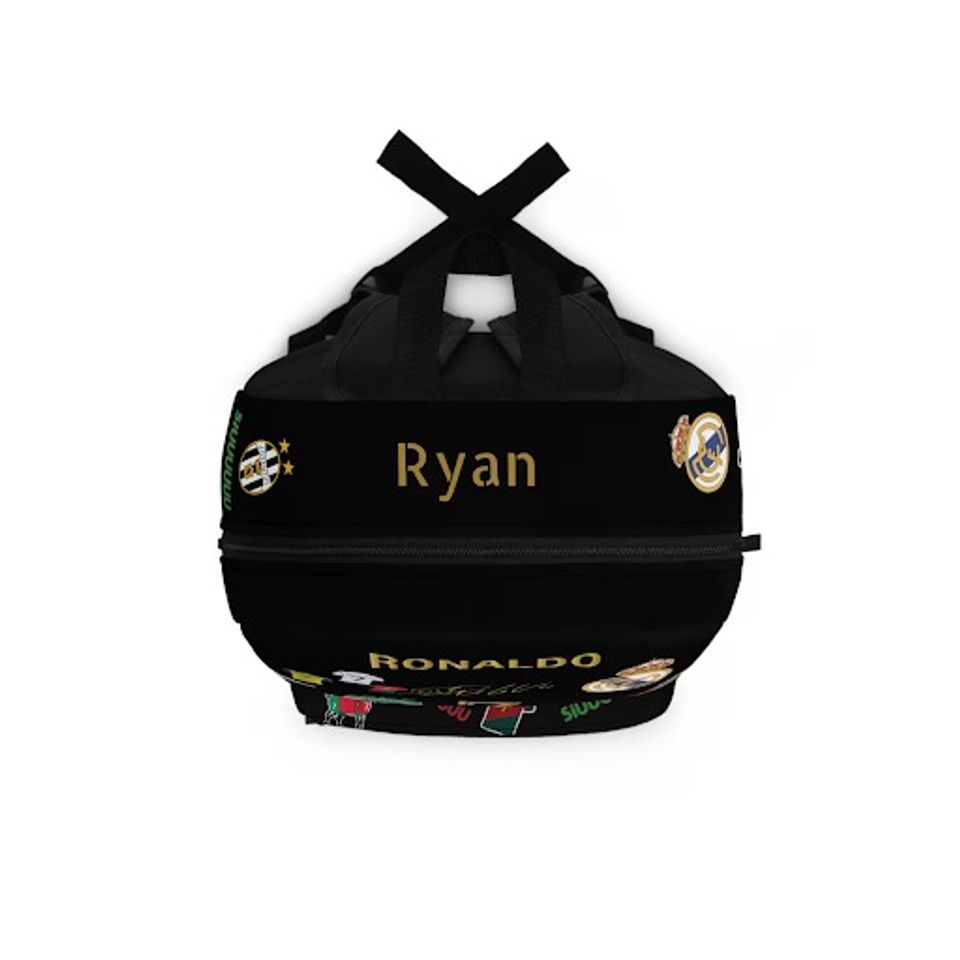 Ronaldo Backpack - School Backpack - Customized with Name - Soccer Fan Backpack - Summer Camp Sports Backpack