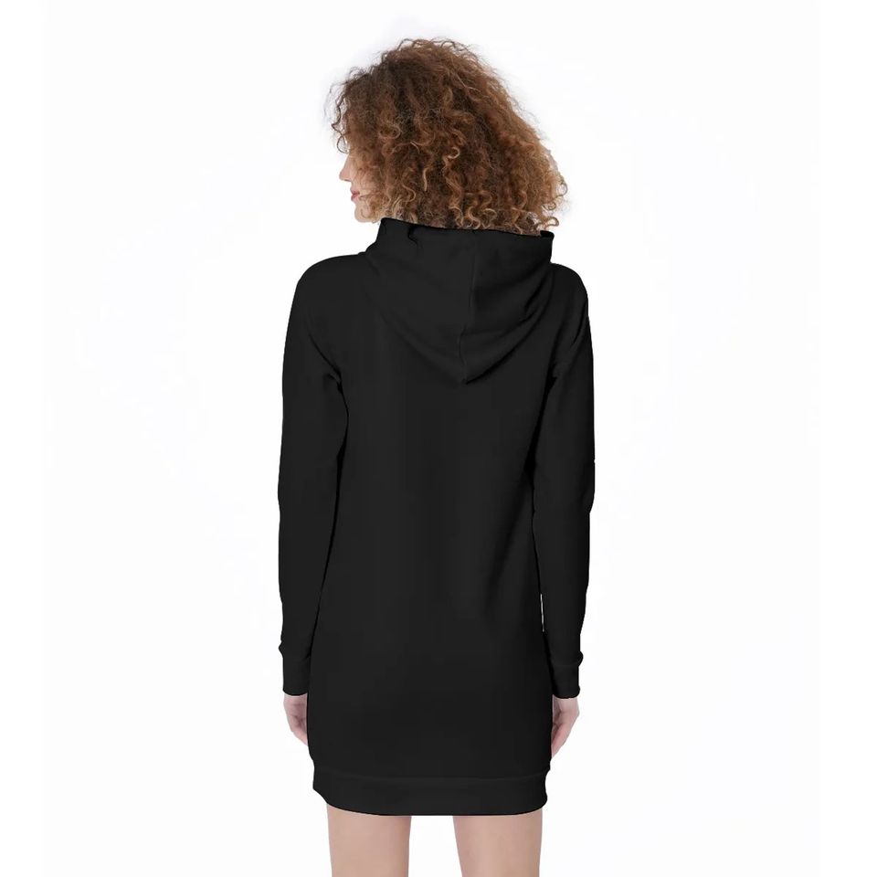 KPop Demon Hunter Hoodie Dress for Girls  All-Over Print Long Hoodie, Korean Streetwear, Anime Kawaii Outfit, 200 GSM Soft Fabric