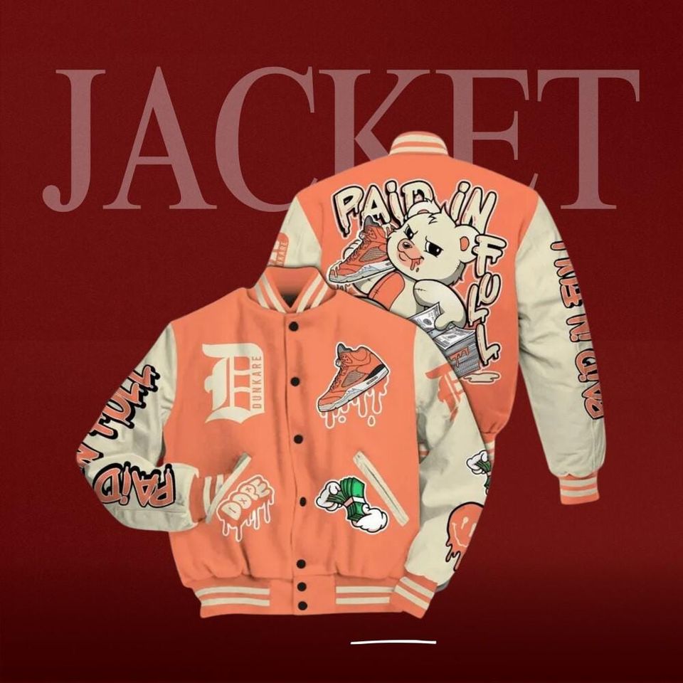 Dunkare Varsity Jacket To Match DJ Khaled Crimson Bliss 5s