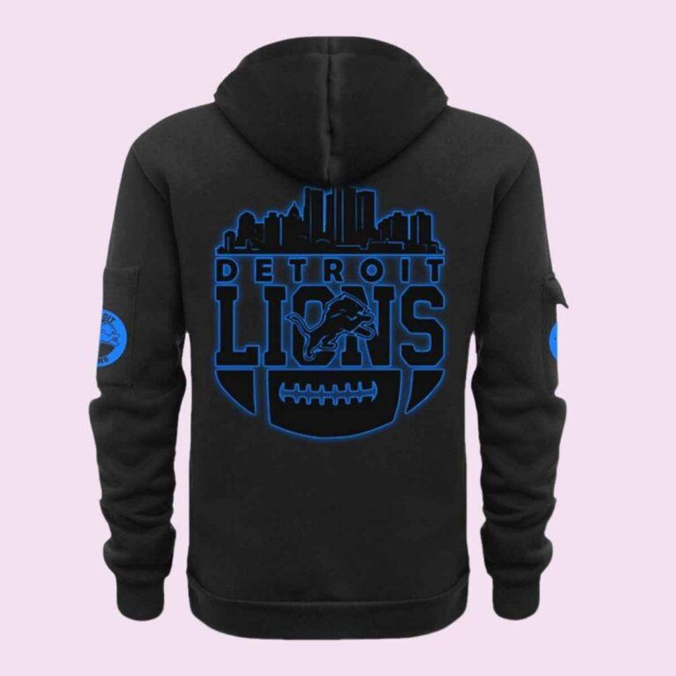 Lions Back In Black Quarter Zip Hoodie