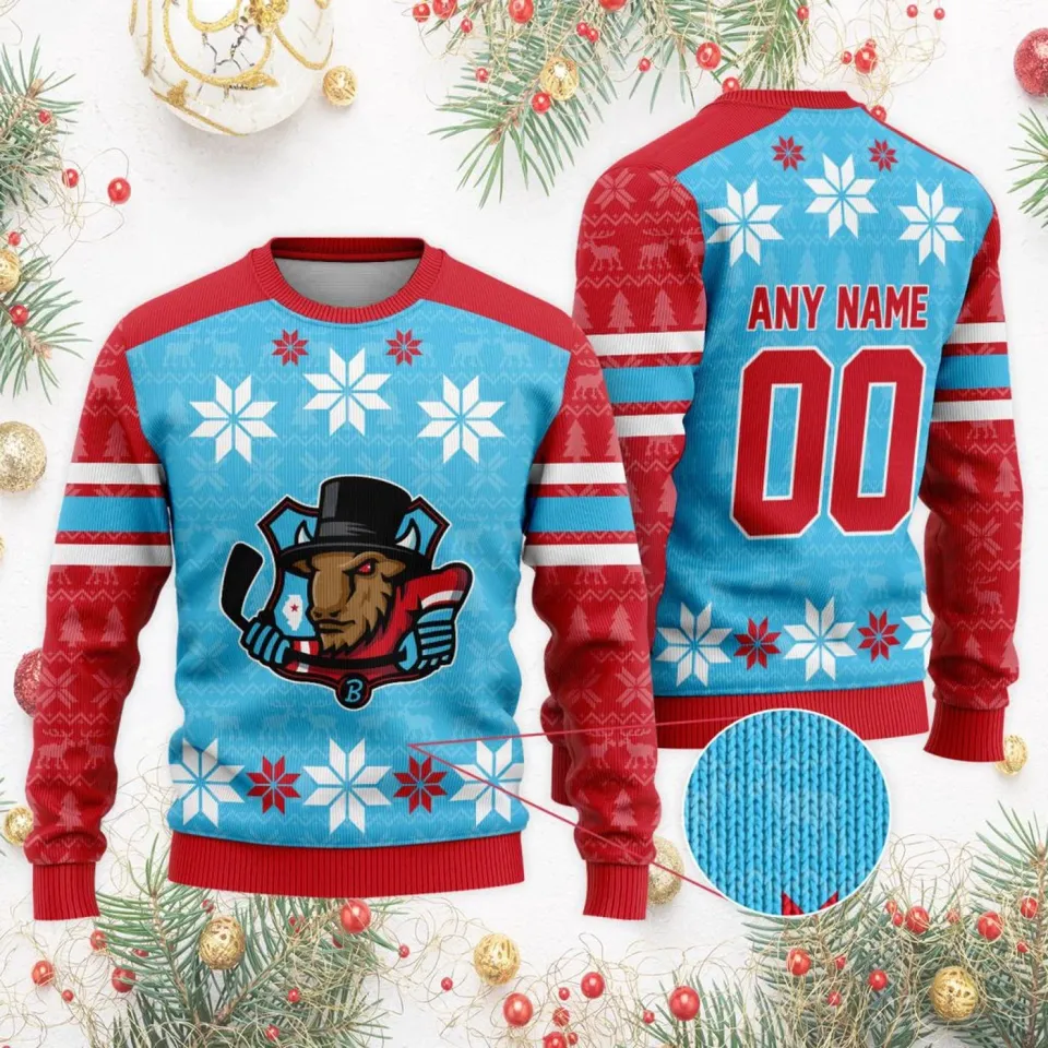 Personalized Bloomington Bison Special Ugly Christmas Sweater Unisex Fan Gear