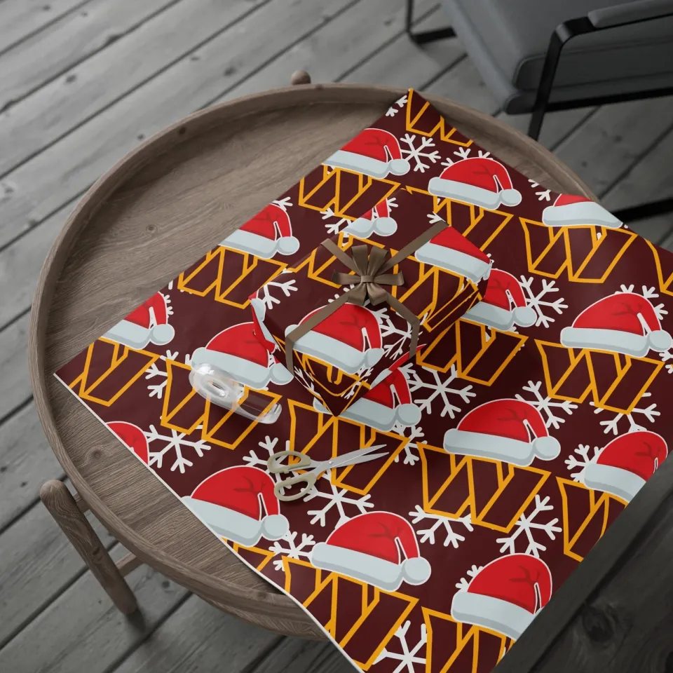 Washington Commanders Papers, Christmas Gift Wrap, Football Team Presents