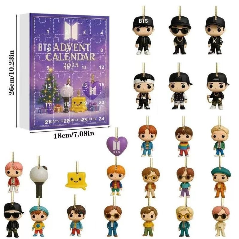 BTS 2D Acrylic Advent Calendar | Christmas Gift