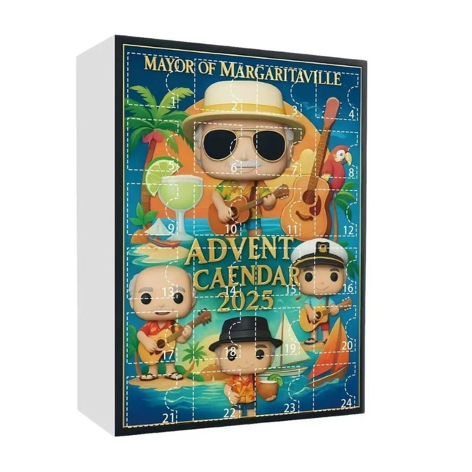 Jimmy Buffett 2D Acrylic Advent Calendar | Christmas Gift