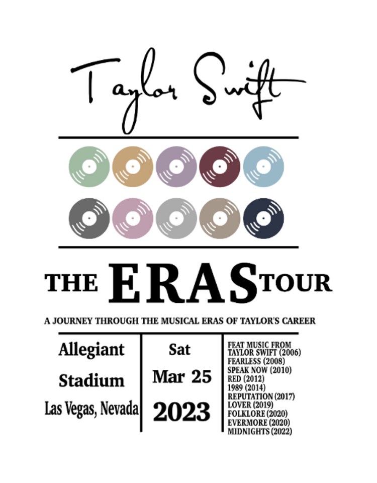 Tay.lor S.wi.ft The E.r.a.s Tour Poster Set