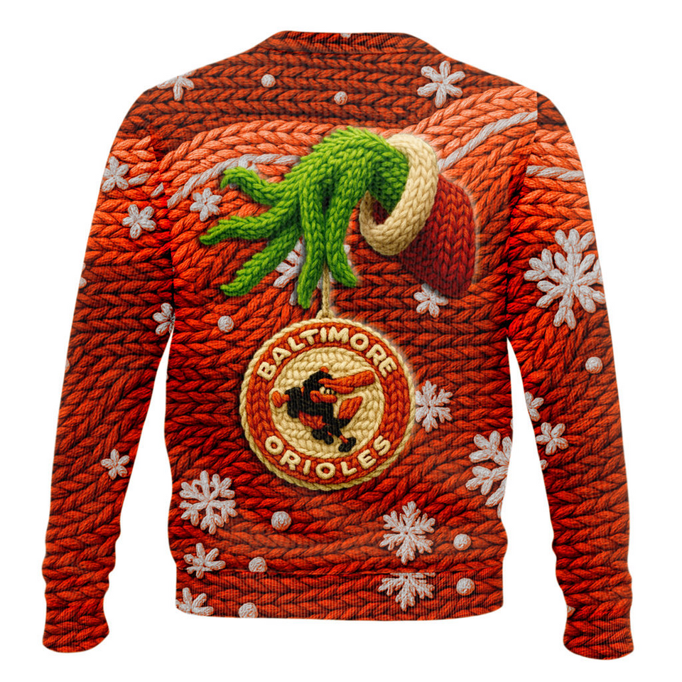 Baltimore Orioles 125th Anniversary Unisex 3D Christmas Ugly Sweater