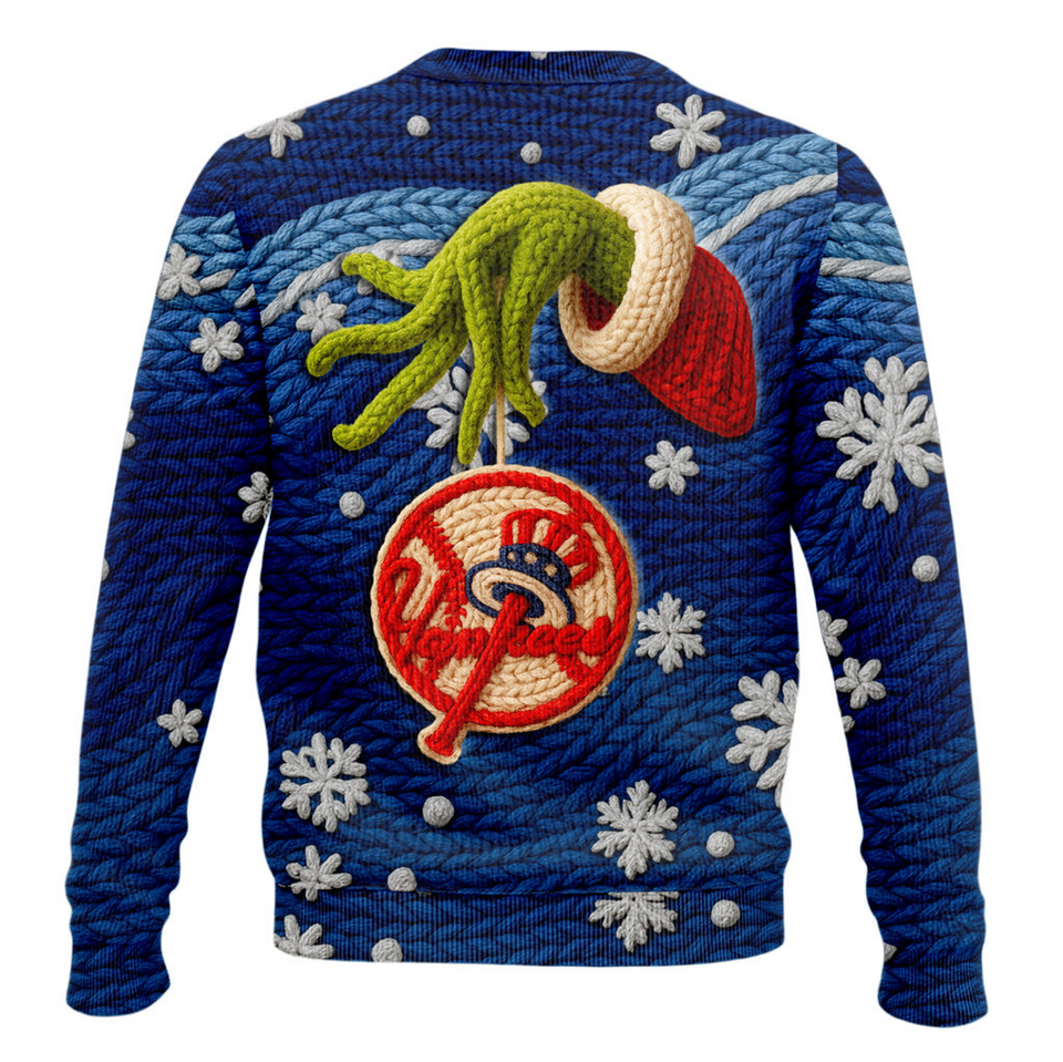 New York Yankees 125th Anniversary Ugly Christmas Ugly Sweater