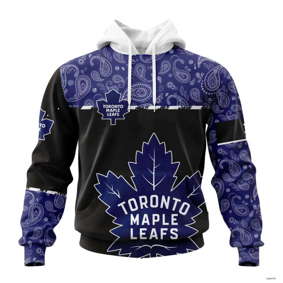 Personalized Toronto Maple Leafs Hoodie Pullover Paisley Hockey Team