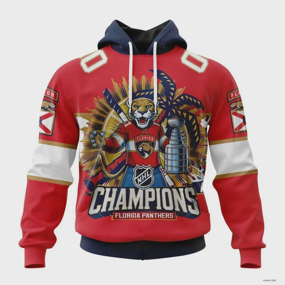 Customize Florida Panthers 2025 Home Kits Hoodie