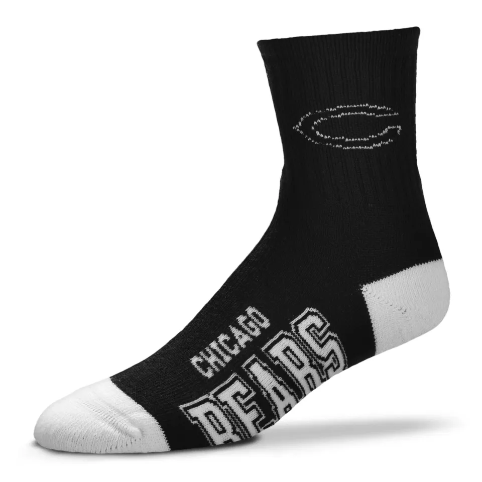 Chicago Bears Black Deuce Crew Socks