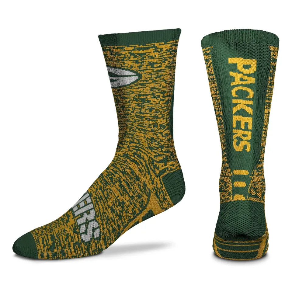 Green Bay Packers Jump Jolt Crew Socks