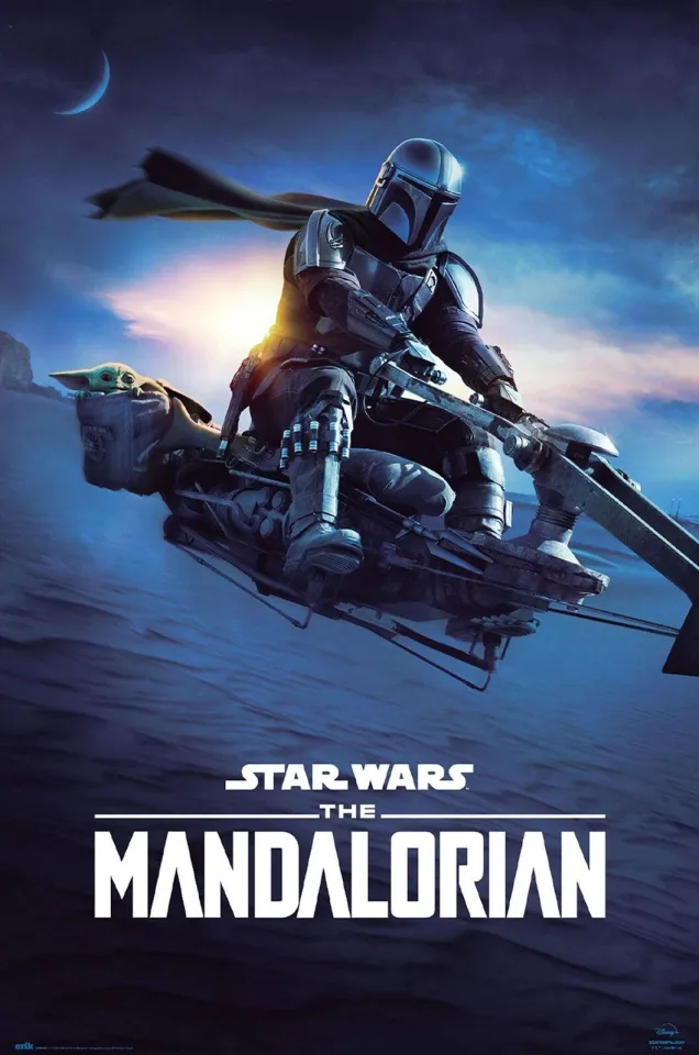 Star Wars The Mandalorian Speeder Bike Poster