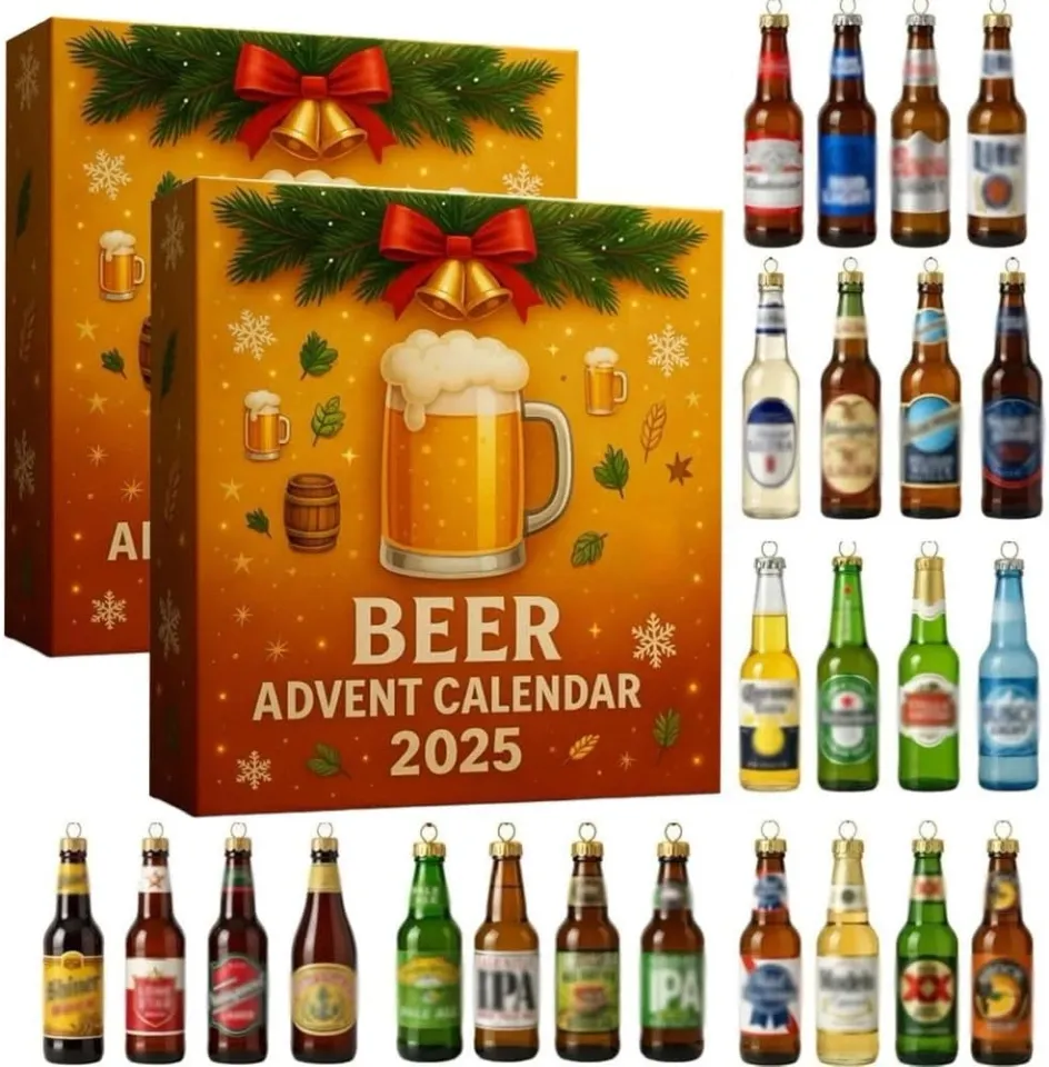 2025 Whiskey Advent Calendar: 24 Days Without Repetition, 2D Christmas Decor US