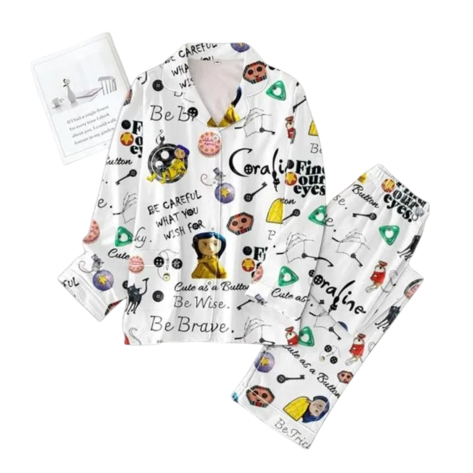 Coraline Find Our Eyes Pajamas Set