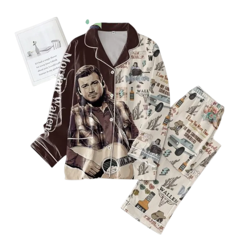 Wallen Western In My Sunburnt Silverado Pajamas Set