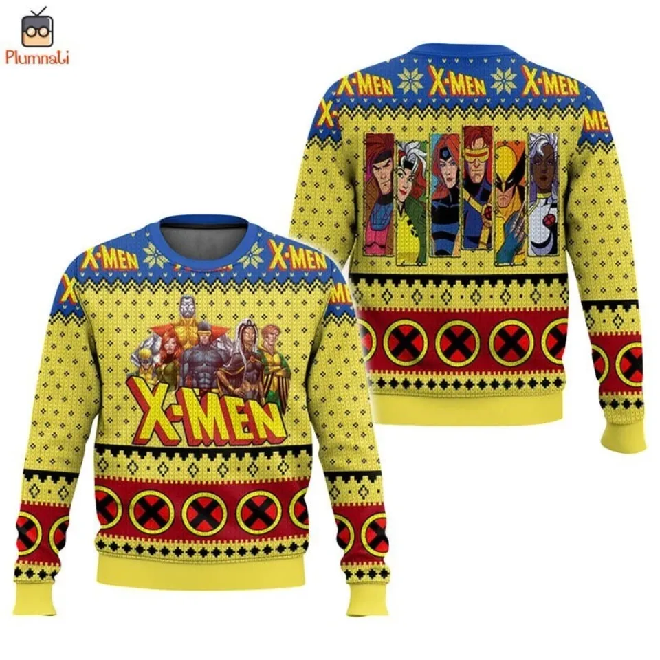 X-Men Christmas Ugly Sweater, Avengers Christmas Sweatshirt