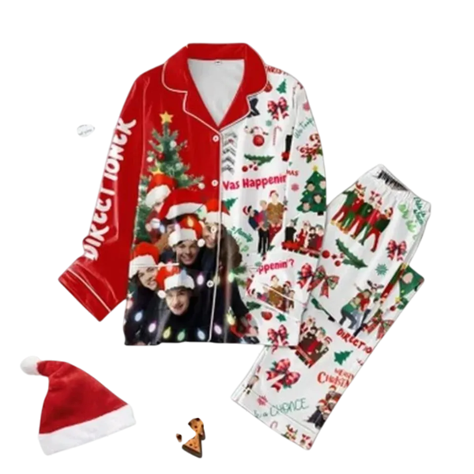 One Direction Merry Christmas Pajamas Set for Adults