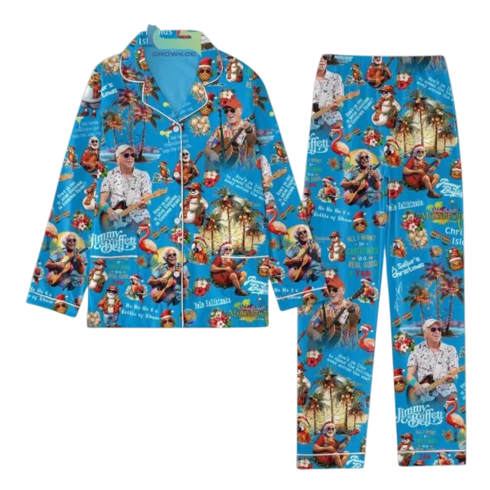 Jimmy Buffett Sailor's Christmas Pajamas Set