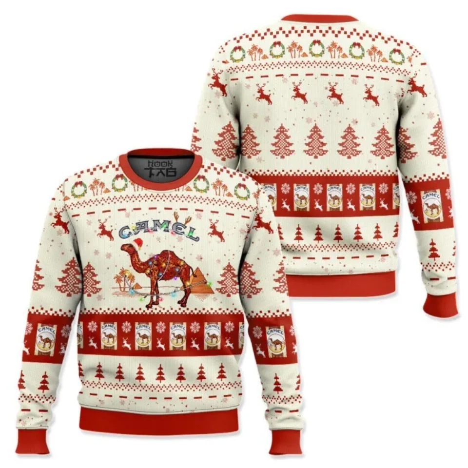 Camel Cigarettes Ugly Christmas Sweater