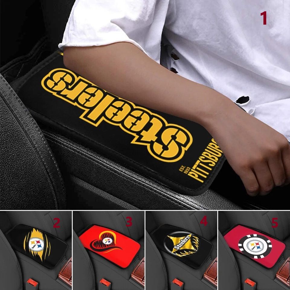 Pittsburgh Steeler Car Armrest Pads