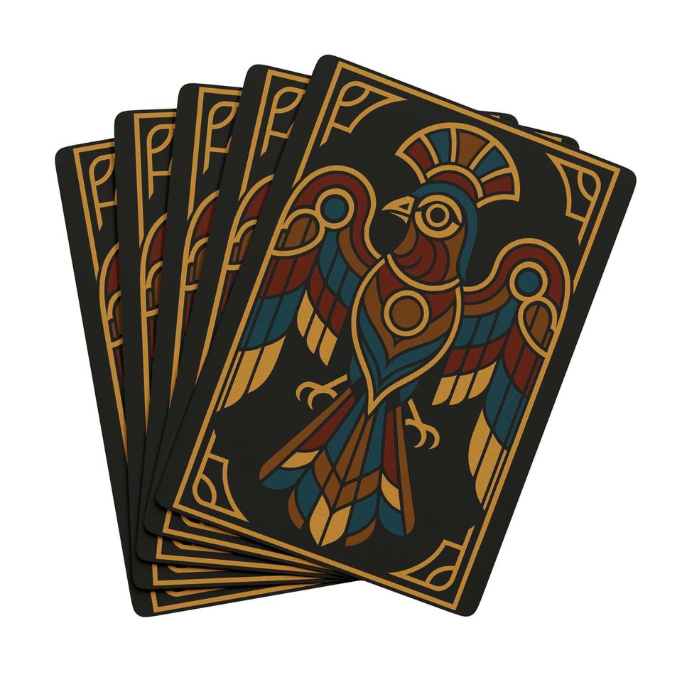 Art Deco Bird Playing Cards - Vintage-Inspired Poker Set