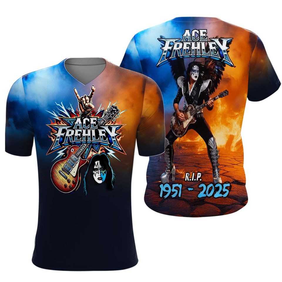 Ace Frehley 3D shirt all size