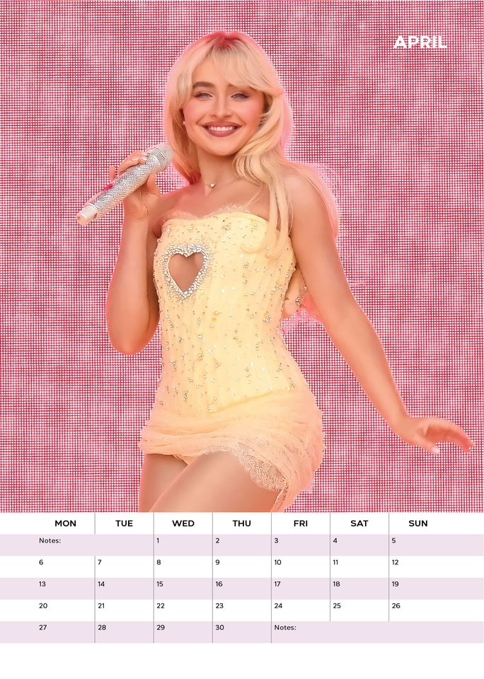 Sabrina Carpenter 2026 Calendar