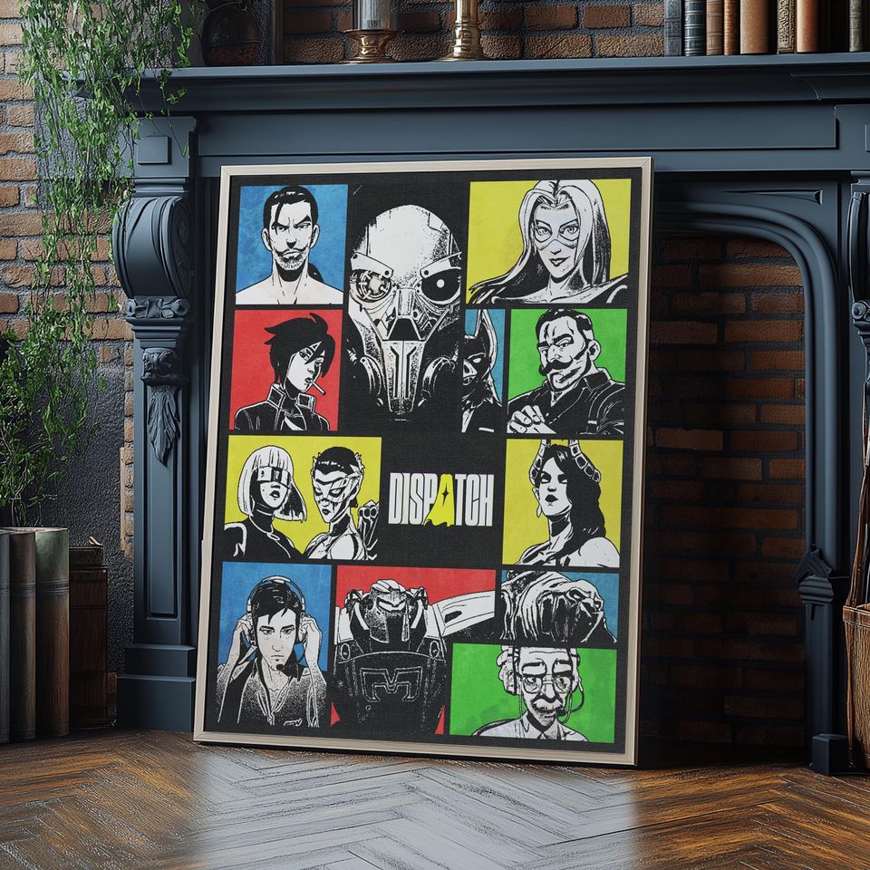 Brutalist Dispatch Poster - Wall Art for Any Room - Hero Textured Print