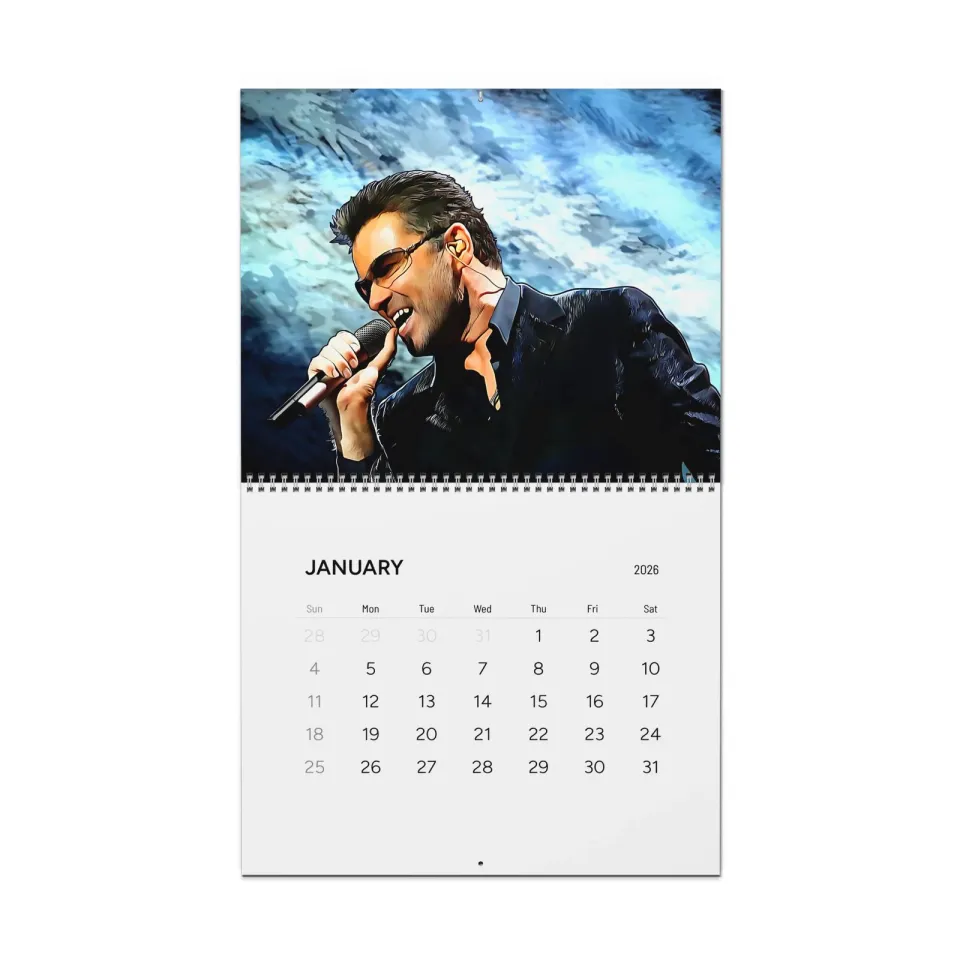 George Michael Wall Calendar 2026