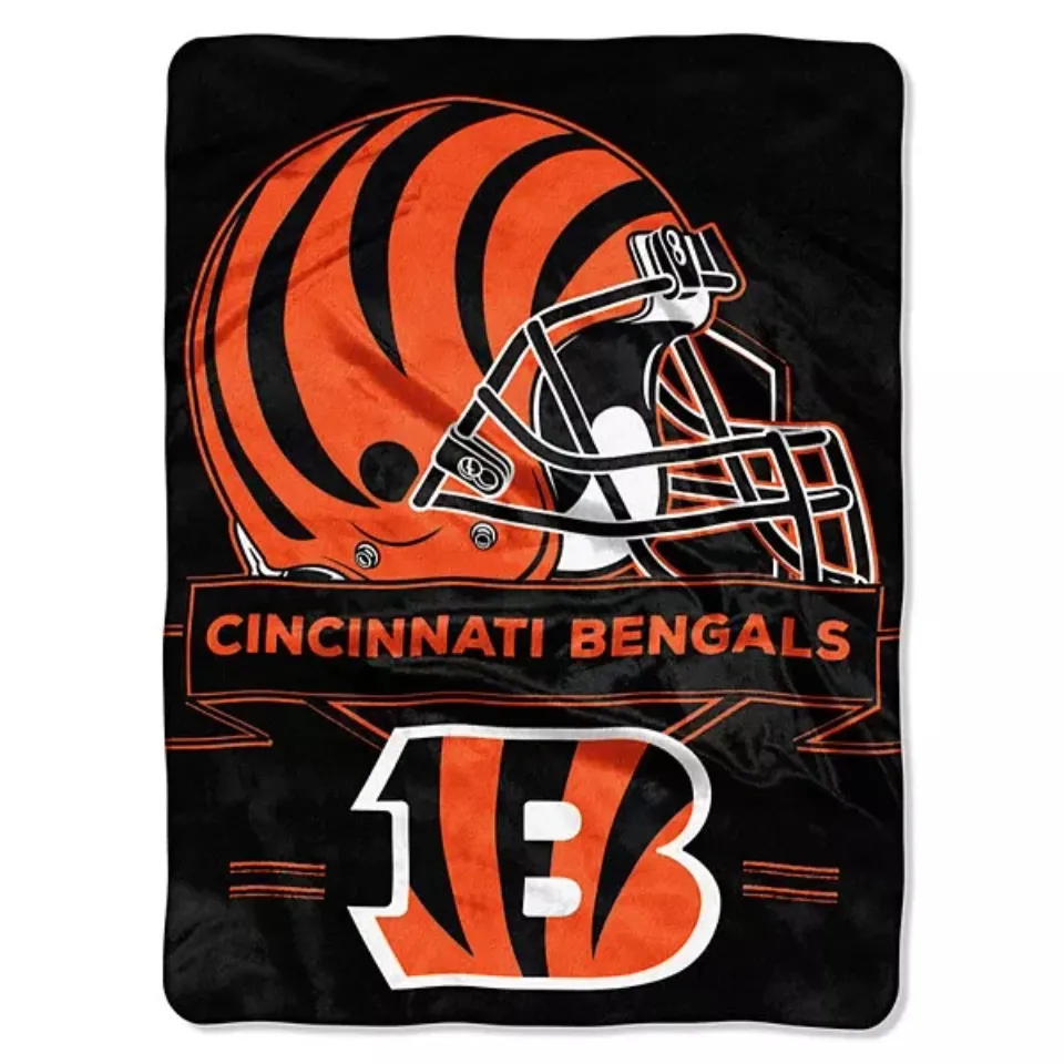 Cincinnati Bengals football Plush Blanket, Soft & Warm