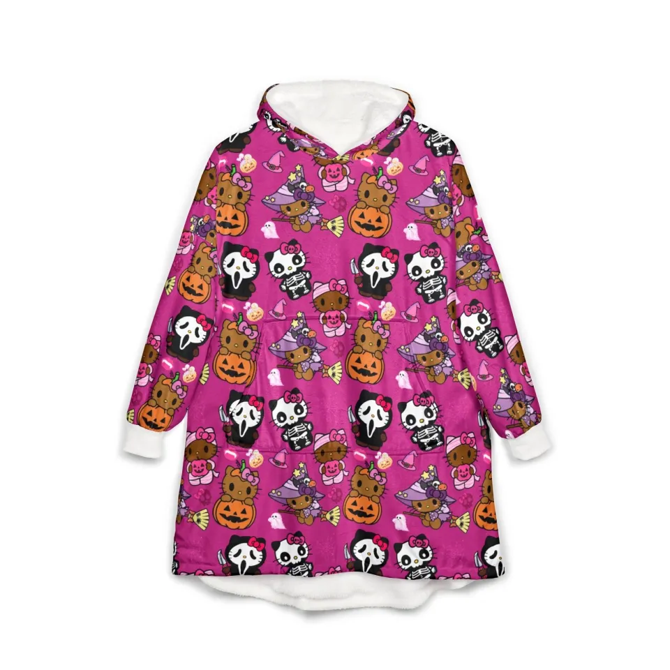 Haunted Hello Blanket Hoodie