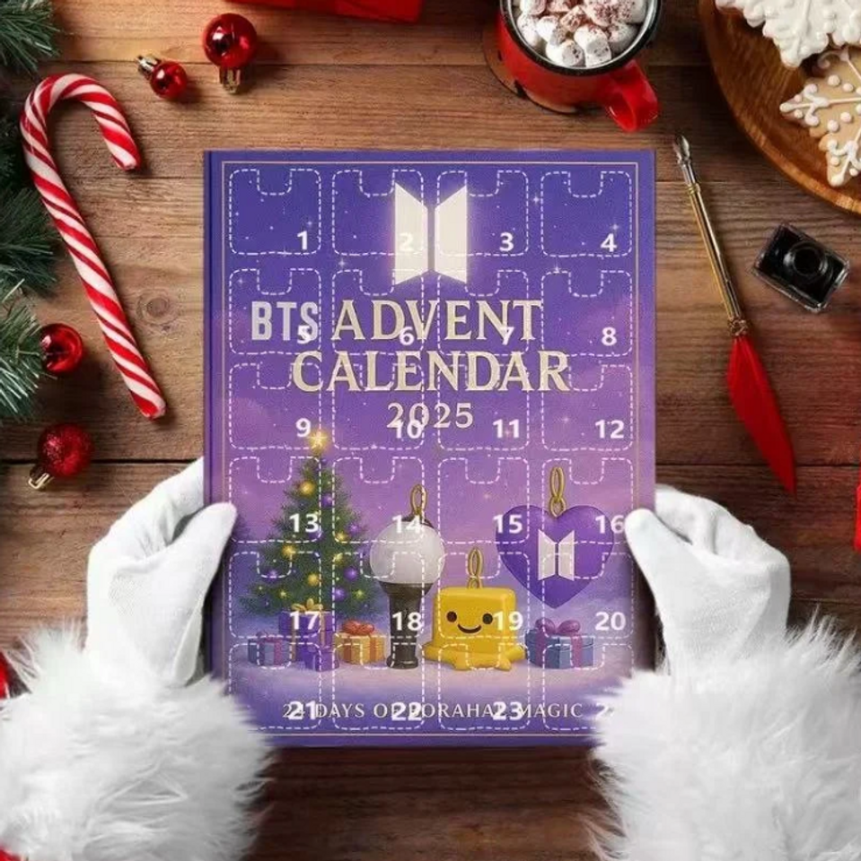 BTS Acrylic Advent Calendar 2025 Blind Box for Home Decor