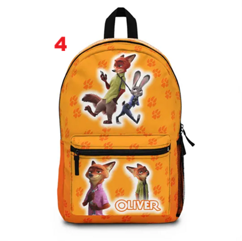 Personalized Zootopia Backpack: Choose Movie 1 or 2