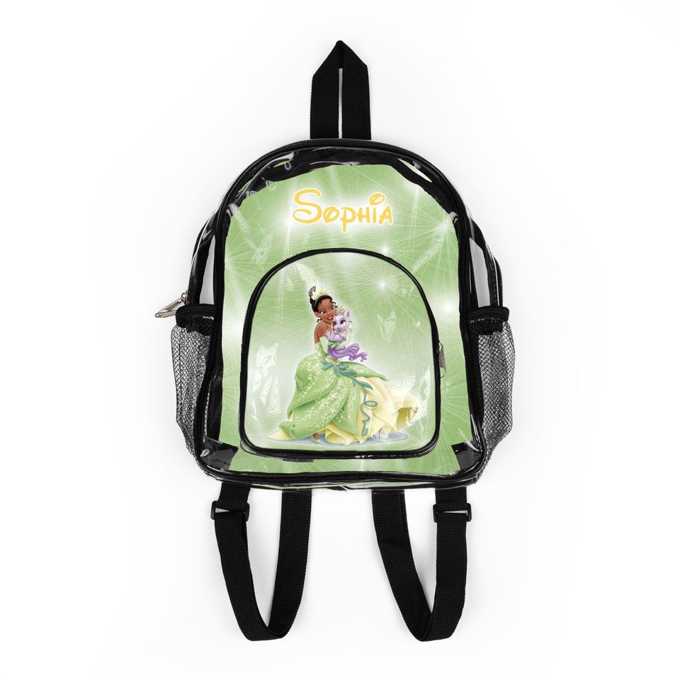 Personalized Tiana Clear Backpack