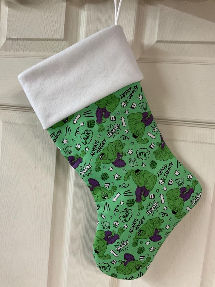 The incredible Hulk Christmas Stocking