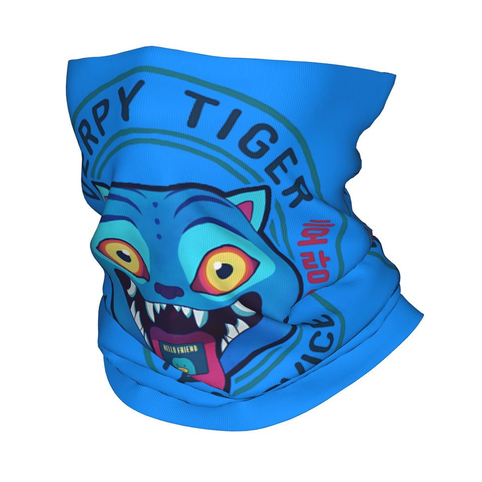 Derpy Tiger Face Mask Scarf