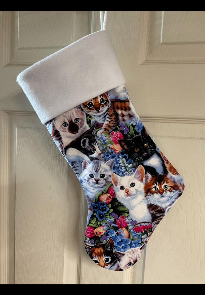 Kitty cats Christmas Stocking