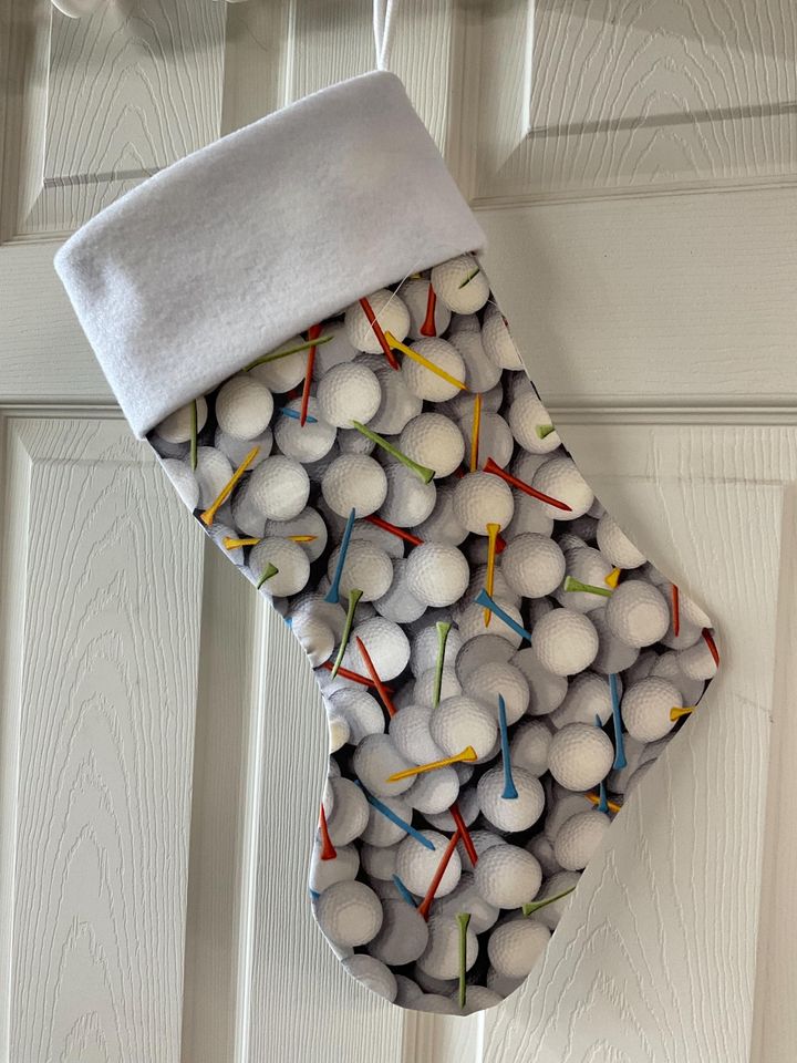 Golf balls Christmas Stocking