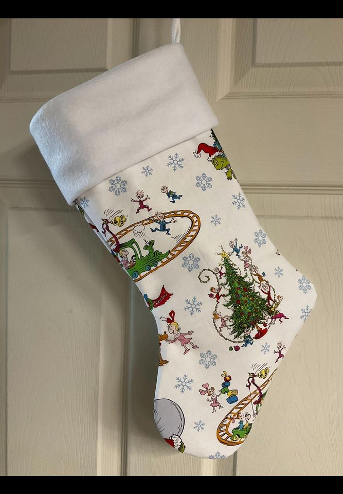 The funny character Christmas Stocking