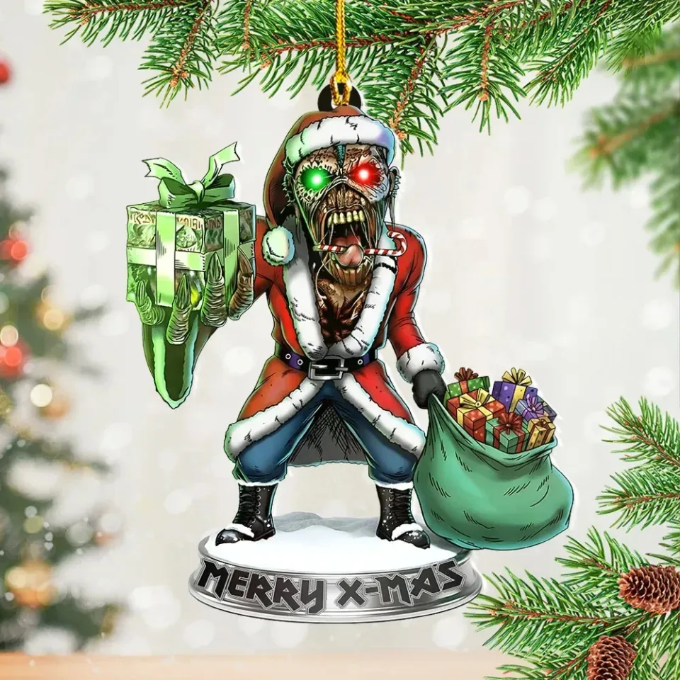 Iron Maiden 2d flat Acrylic Ornament Christmas Gift