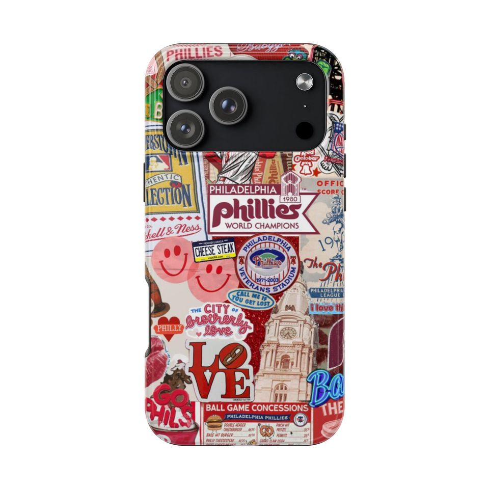 Philadelphia Phillies iPhone Case | Retro City Collage