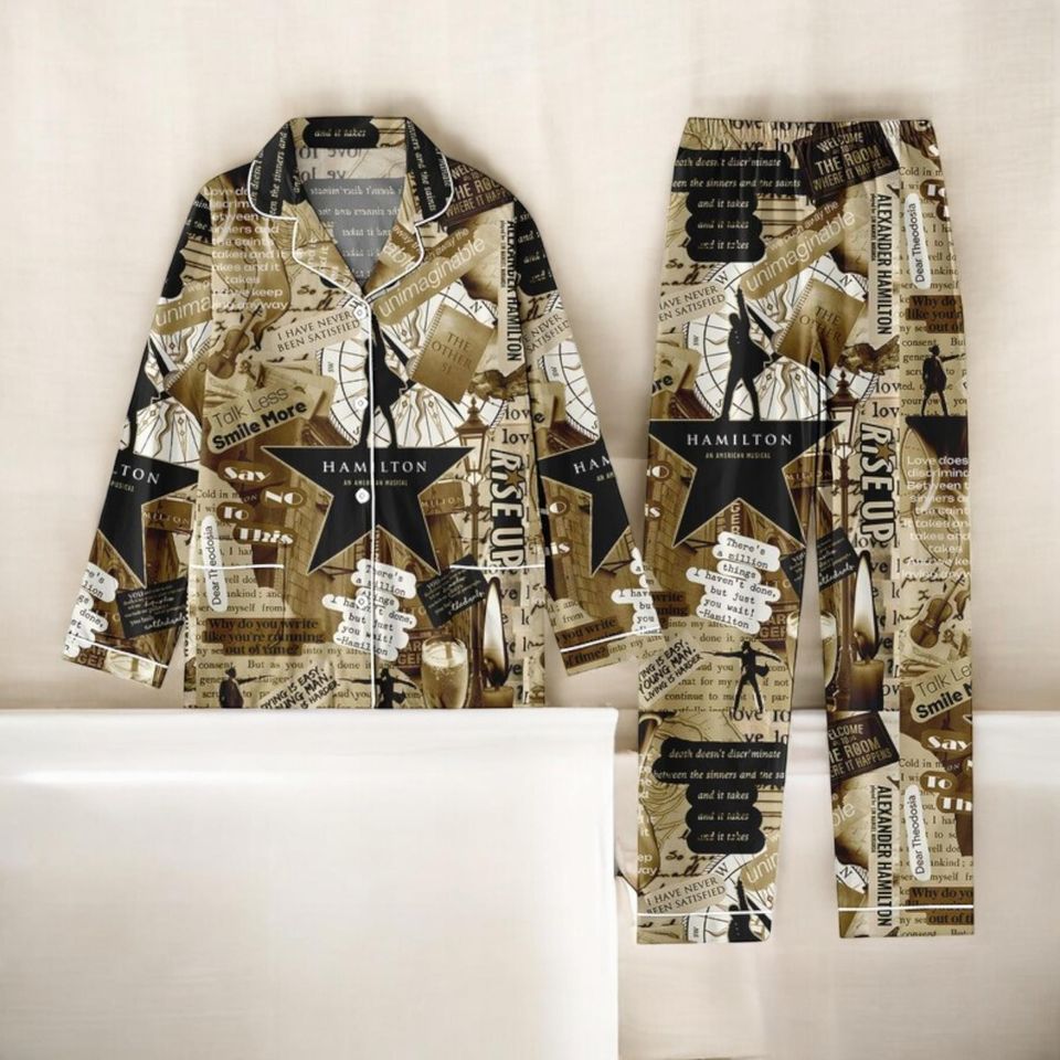 Hamilton Musical Pajama Set, Alexander Hamilton & Eliza PJs