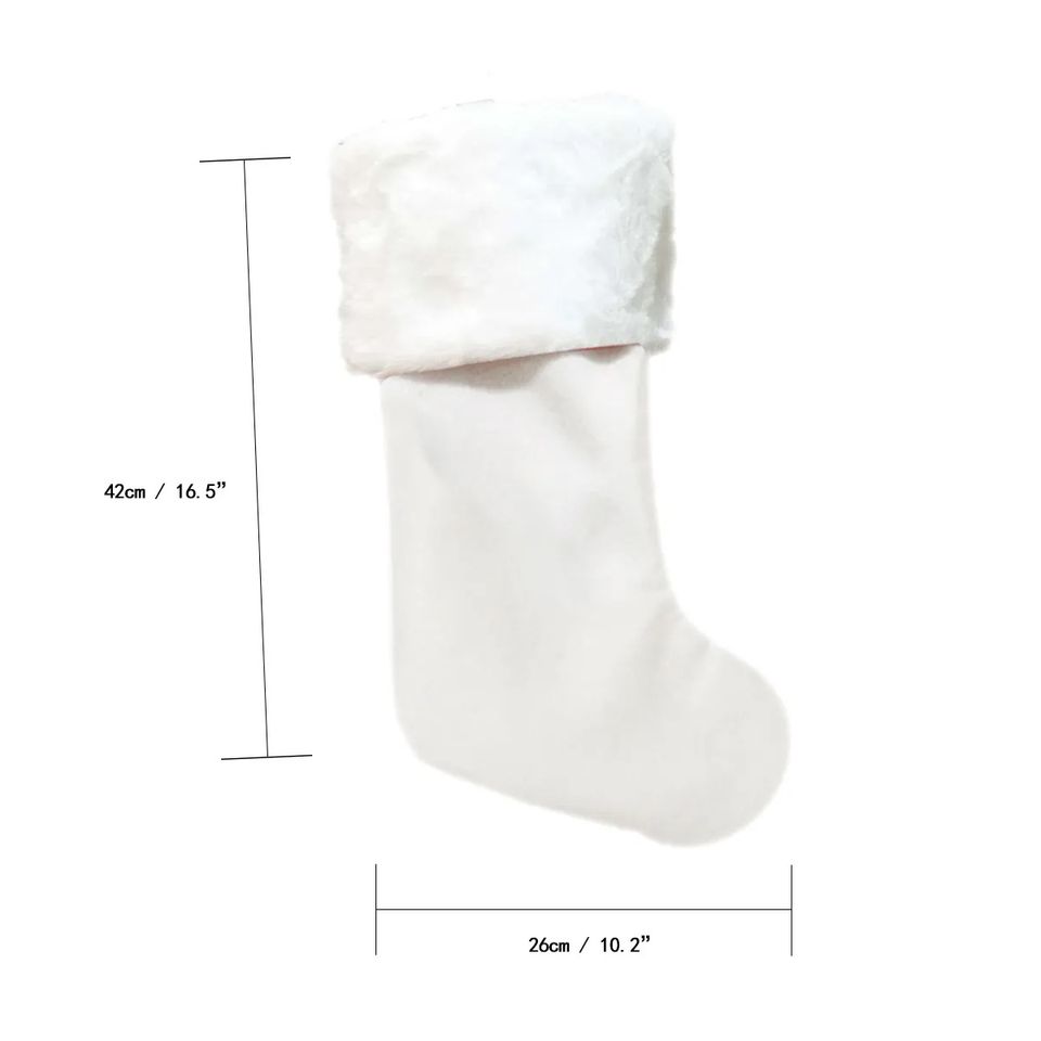 Personalized Red Plush Christmas Stocking: Custom Name Decor