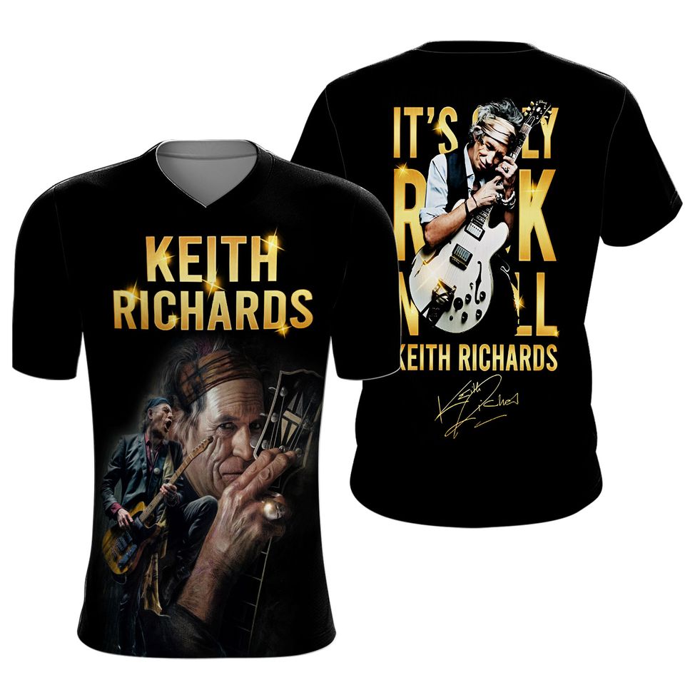 The Rolling Stones x Keith Richards 3D Shirt S-5XL