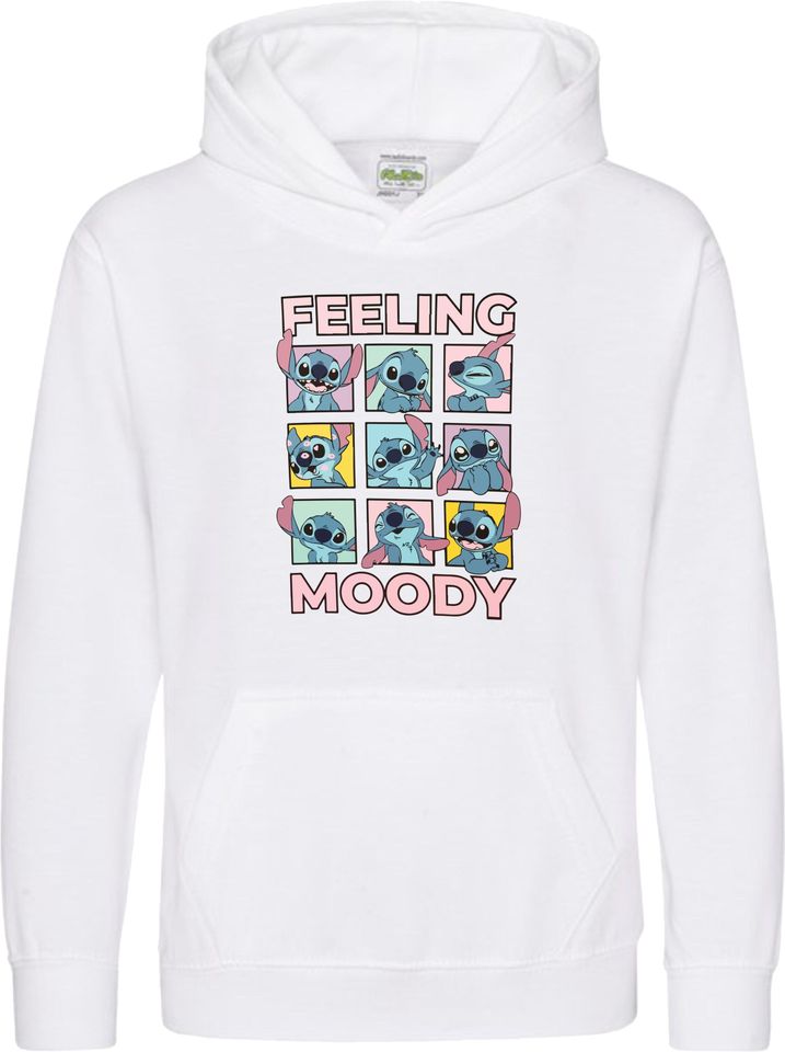 Stitch Moods Hoodie, Disney Lilo And Stitch, Cartoon Character Top